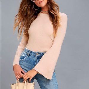 Lulus Bell Sleeve Sweater Top